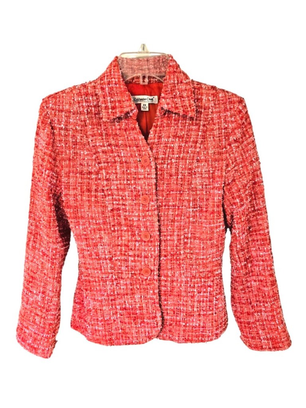 Coldwater Creek Tweed Jacket Boucle Blazer